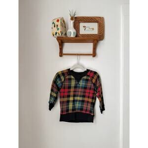 Hanna Andersson colorful plaid pullover - fits 2T